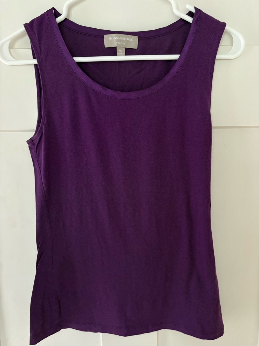 Banana Republic Factory Luxe Touch Tank top purple XS